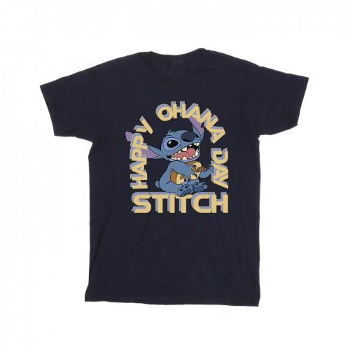 Lilo & Stitch Mens Day Of Ohana Cotton T-Shirt