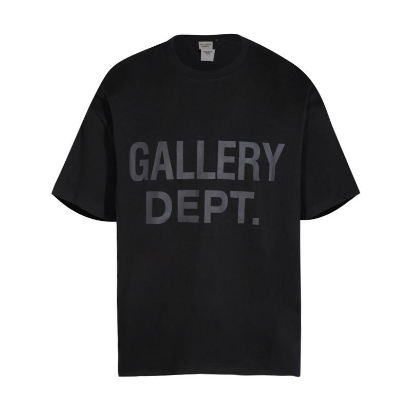 Cross-border European and American Trendy Brand Gallery Dept Classic Letter Logo Short-sleeve T-shirt for Men and Women, American High Street Short