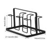 Cup Holder for Kitchen Metal Cup Storage Rack Space-saving Metal Cup Holder Bottle Drying Rack with 6 for Glasses for Vertical
