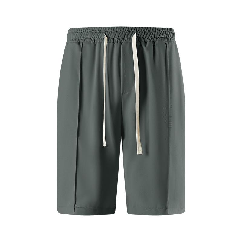 

Summer Drooping Elastic Breathable Five Quarter Shorts for Men s Casual Fashion Trousers XXXL/87-100KG