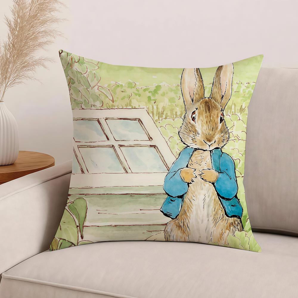 Мультяшная Пасхальная П-питер Р-кролик Наволочка Офисные Подушки Подходит Для Дивана Автомобиля Спальни Декоративная Наволочка 12x12Inch