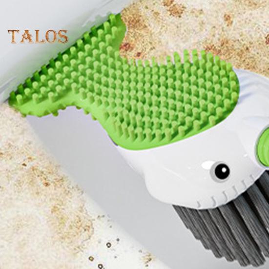 Squirt Whale Toilet Brush 360-Degree Cleaning Brush with Silicone Head Hanging Hole Design Wall-mounted Toilet Brush