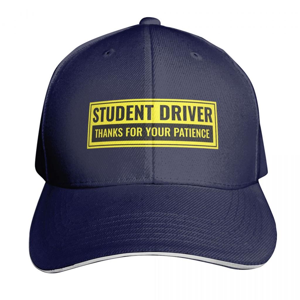 Student Driver Thanks For Your Patience Sign Baseball Cap Anime Fashionable Beach Derby Hat Unisexs Hats Womens