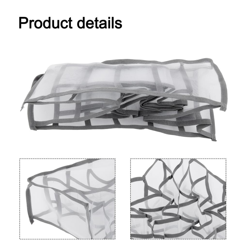 Fits Perfectly Into Drawer Socks Underwear Organizer Organizer Bag Versatile Use Transparent Lid 24-grid Design Compact Size