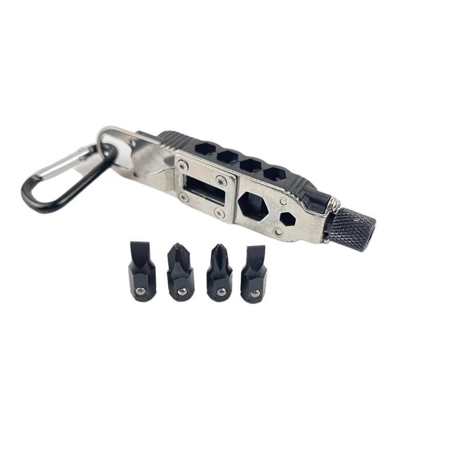 For EDC Keychain Multifunctional Pocket Screwdriver Camping Portable Tool Outdoor