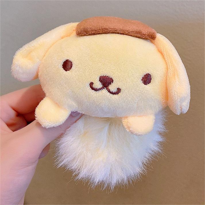 Sanrio Cinnamoroll & My Melody Cute Cartoon Plush Makeup Headband & Hair Clip Set for Women