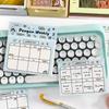 Kawai Stationery Notes Life Schedule Weekly Plan Korean Students  Punch in Tearable Todo Sticky Lovely Memo Pad School Supplies