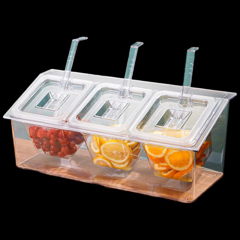 

1/6 Size Plastic Food Container Set with Lids