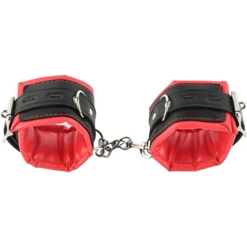 PU Leather Handcuffs Props for Couples Sex Binding Training Bracelets Adult Products BDSM Sex Games Sexy Toys