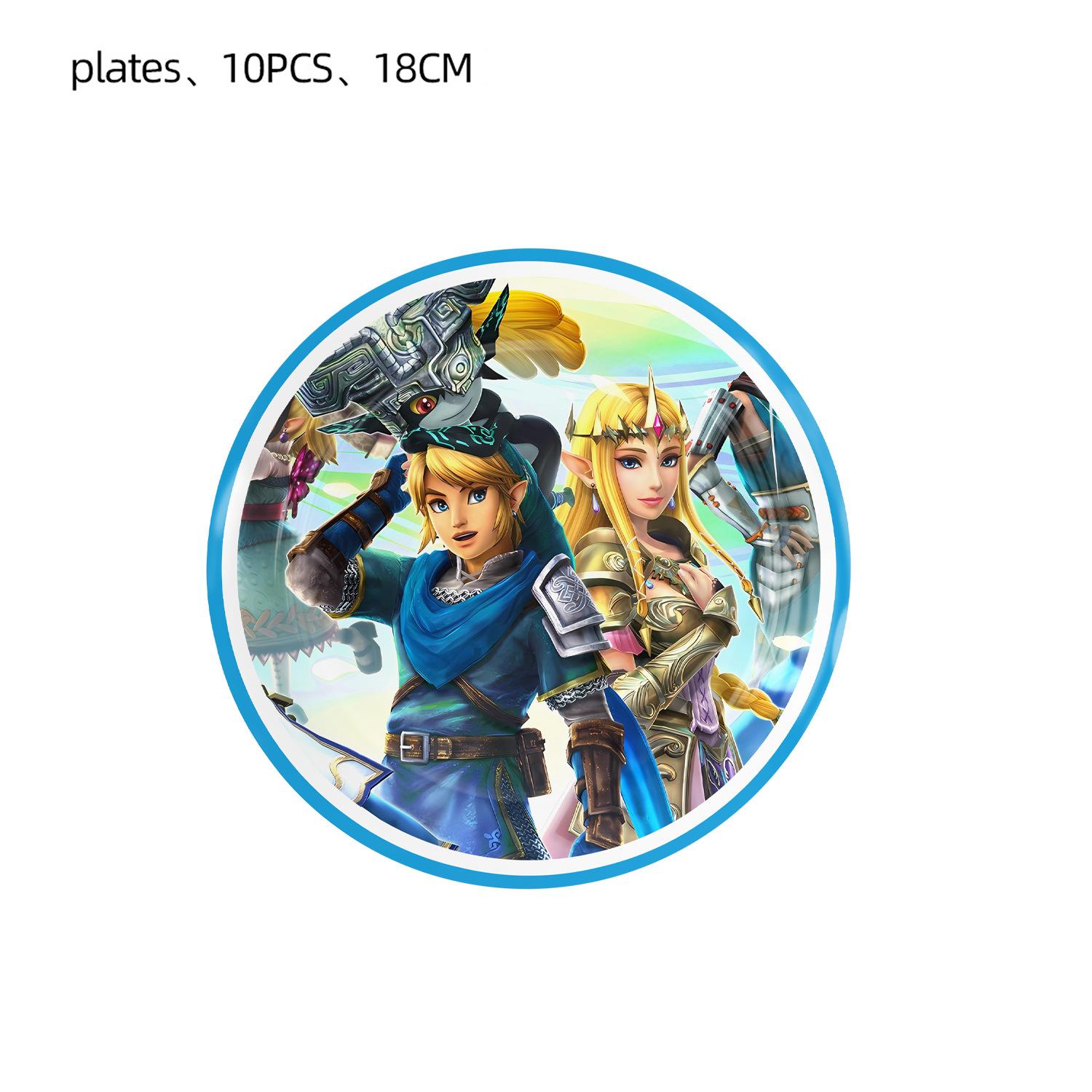 

The Legend of Blue Zelda Children s Birthday Party Tableware Paper Plates Paper Cups Paper Towels Decorative Set Disposables