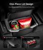 Rear Center Console Organizer [Partitioned Storage & Stable Installation] Backseat Storage Box for Tesla 2023-2025 Model 3/Y