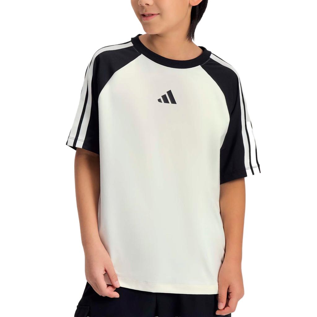 Adidas Sportswear Climacool Color Block Three Stripes T-Shirt Comfortable Soft Kids Tops KH0210