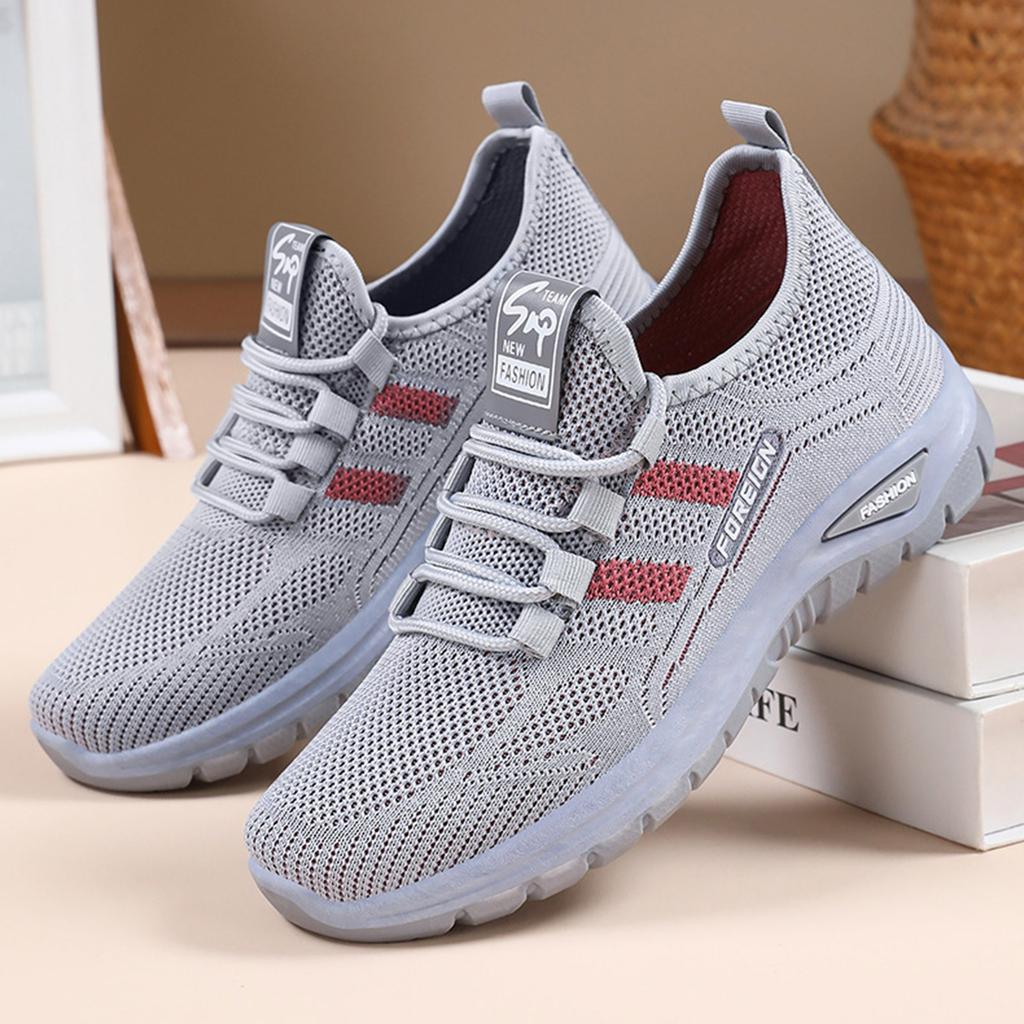Lightweight Breathable Knit Upper Casual Sneakers Slip On Athletic Shoes for Women Flexible Sole Comfortable Fit Durable Design