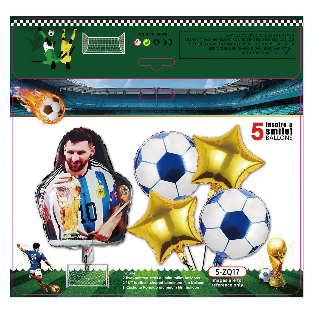 Boys Football Green Balloon Arch Birthday Football Party Decoration World Cup Themed Balloon Set