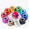 1~3pcs Aluminum Lock Nuts  M2~M8 Anodized Colorful Aluminum Hex Nylon Insert Lock Nut Self-locking Locknut Taiwan Standard