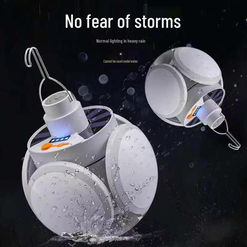 

Cross-border Outdoor Camping Solar-Powered Fan with Large Capacity & Long Battery Life