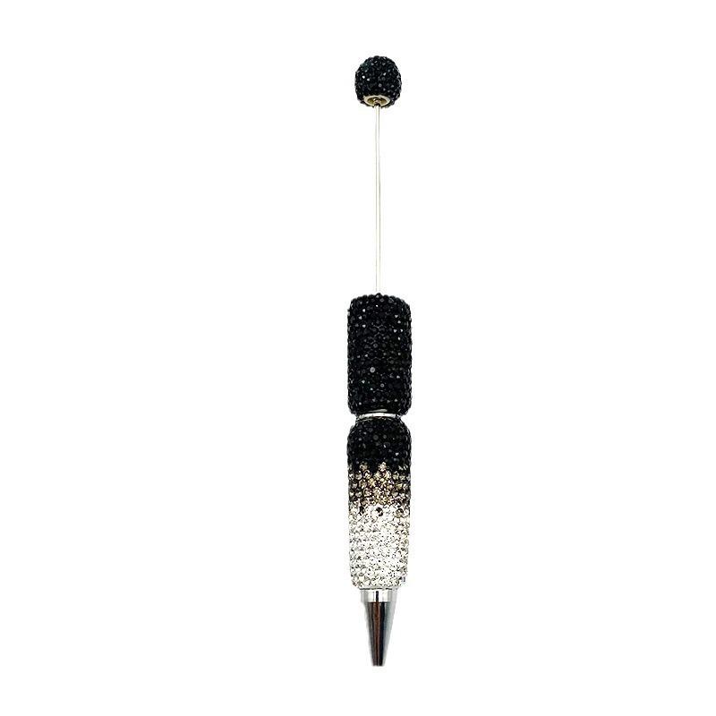Full Rhinestone Bead Pen DIY Handmade Crystal Ballpoint Multi Color Student Gift Stationery
