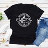 Witches Brew Coffee Co T-Shirt Cute Halloween Shirt Womens Coffee Lover Tee Short Sleeve Graphic T Shirts Halloween Witches Tops