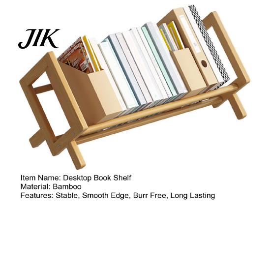 High-quality Storage Shelf Desktop Book Bamboo Organizer Rack Office Desk Wooden Magazine Display Tilting Bookcase Holder Stand Home