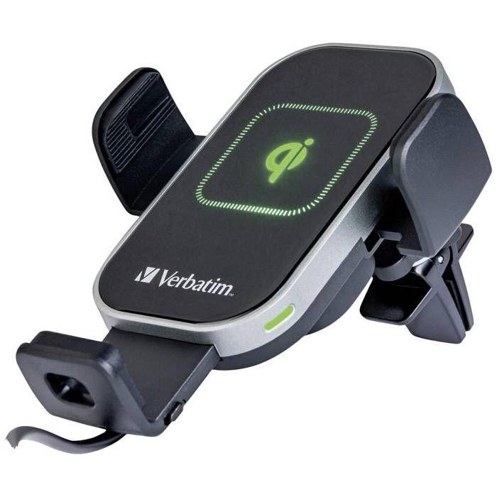 Caricabatteria da auto wireless - VERBATIM - FWC-02 - 15W - Supporto per smartphone Qi - USB-C
