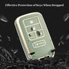 For Honda Key Fob Cover, TPU Key Case Protection Compatible with Honda Accord Civic CR-V Ight Passport Pilot Ridgeline Odyssey Smart Remote Key