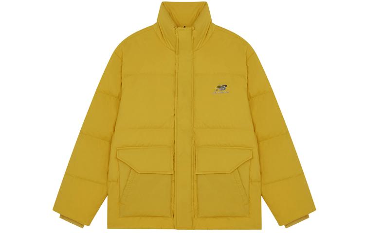 New Balance Down Jackets Men s Yellow Stand Collar Moderate Other AMJ14309-MSU L