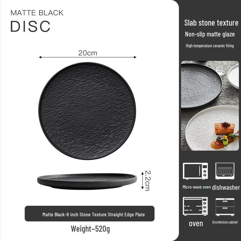 Creative Ceramic Dinner Plate - Ideal for Steak, Pasta, and More