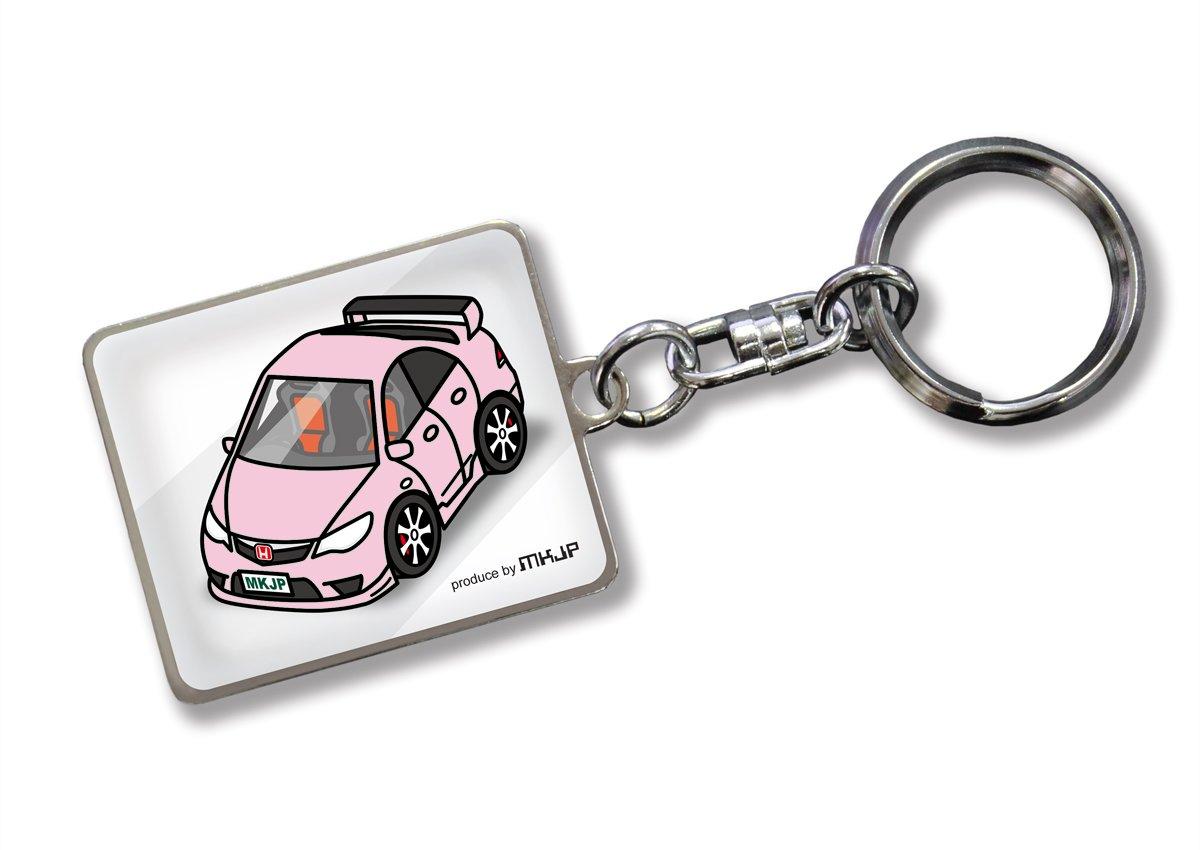 

Персонализированный брелок Honda Civic Type R FD2 Белый автомобиль Розовый [MKJP] Базовый цвет