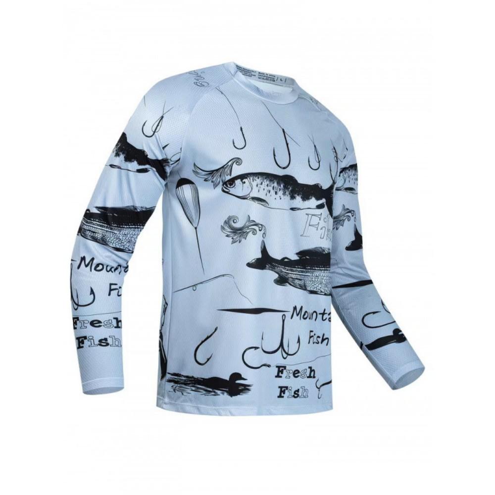 Sporty Graphic Long Sleeve T-Shirt with Skull & Wings, Perfect for Active Lifestyles