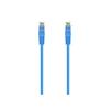Câble réseau RJ45 Cat.6A - AISENS - 3 mètres - Bleu - UTP AWG24 - 500 MHz - Haute vitesse - Conforme PoE - Mâle à mâle