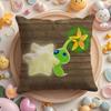 Cartoon anime PPIKMINS Pillow Case Soft Plush Fabric DoubleSided Printed Cushion Cover Warm Winter Sofa Pillow Case