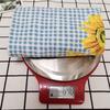 1Pc 38x63cm Colorful Flower Printed Cotton Tea Towel Kitchen Dishcloth Water Absorption Household Cleaning Cloth
