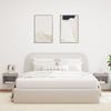 Maison Exclusive - Tables de chevet murales avec lumières LED 2 pcs sonoma gris