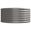 VidaXL Raised Garden Bed Flower Pot Planter Box Raised Bed Patio Terrace Outdoor Galvanized Steel 440x80x36 318934