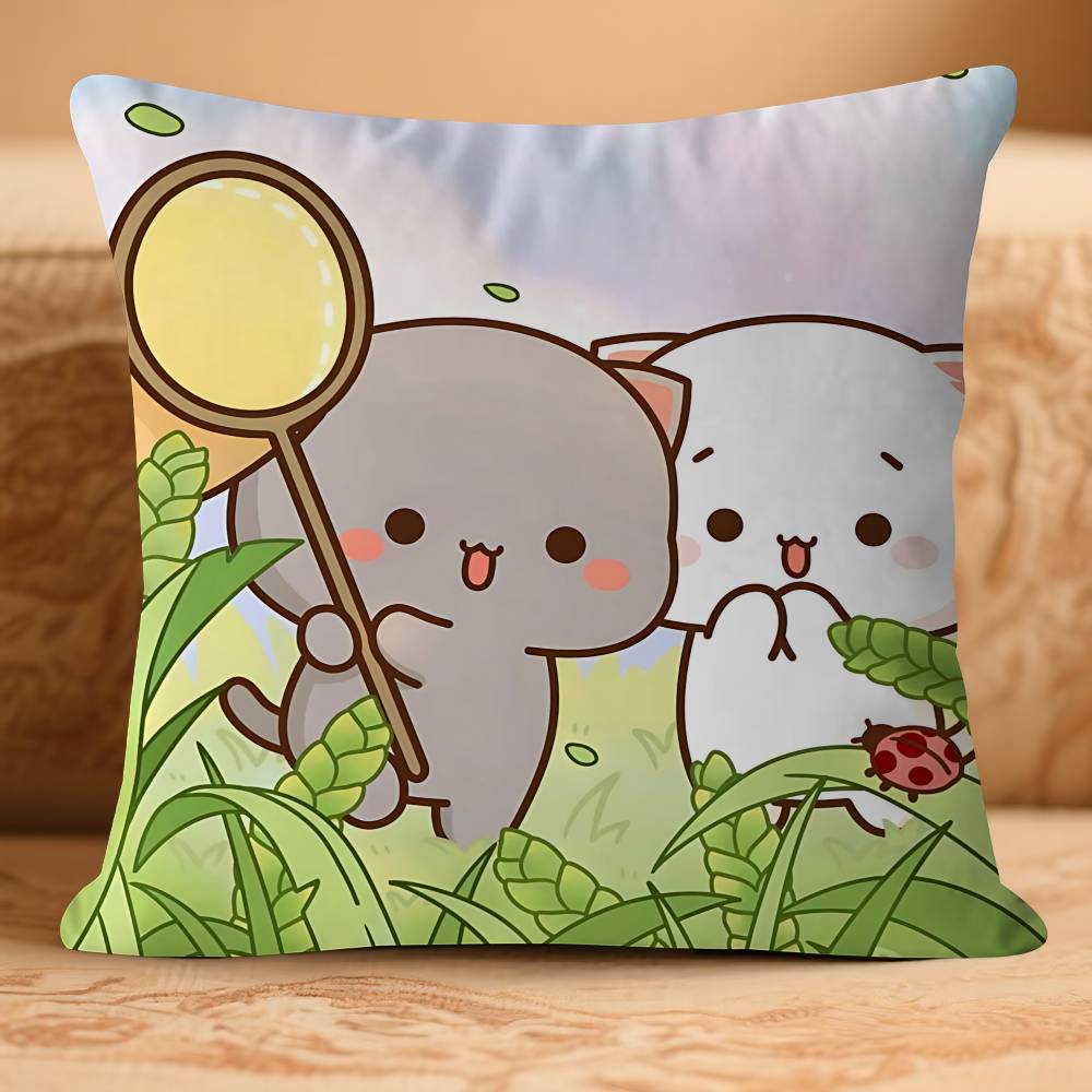 

PeachS And G-GomaS Personalized Pillow Cover Kids Bedroom Wild Party Decor Pillowcase Kid Birthday Shower Gift 16x16Inch