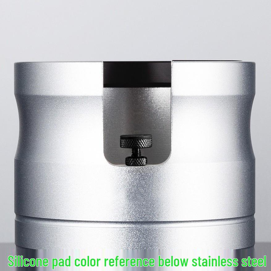 High-End 58mm Stainless Steel Tamper Base for Italian Coffee Machine, Hands-Free Holder