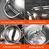 Chinese Hot Pot with Lid Thicken Stainless Steel 2 In 1 Divided Hotpot Kitchen Cooking Pan with Cover Gas Stove Induction Cooker
