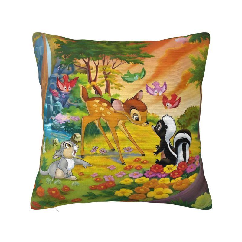 Custom Disney Film Bambi Cartoon Luxury Pillow Cover Living Room Decoration Anime Deer Cute Car Cushion
