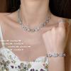 Princess On The Run Geometric Irregular Gem Necklace, Rich Woman'S Joy, 18K Gold Plated, Polygonal Zircon Bracelet