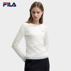 Fila Women's Faux Two-Piece Slim Fit Knit Henley Shirt