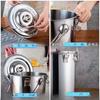 Stainless Steel Pot, Induction Compatible (16cm-35cm), Commercial-grade, with Lid, Locking Mechanism, and Handle. Suitable for Direct Heat Cooking, St