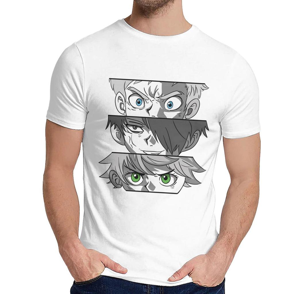 Für Mann T-Shirt Yakusoku No Neverland The Promised Neverland Weiches Sommer Rundhals Vintage T-Shirt