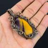 Mookaite Gemstone Pure Copper Wire Wrapped Handmade Pendant Jewelry For Her