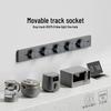 Adjustable Power Strip with One-Key Shut-Off for Kitchen, Living Room, Bedroom