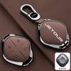 New Zinc Alloy Leather Car Key Cover, For Chery Jietu Dashing X-1 Plus Dtc  , Protected Keychain Bag, Car Accessories