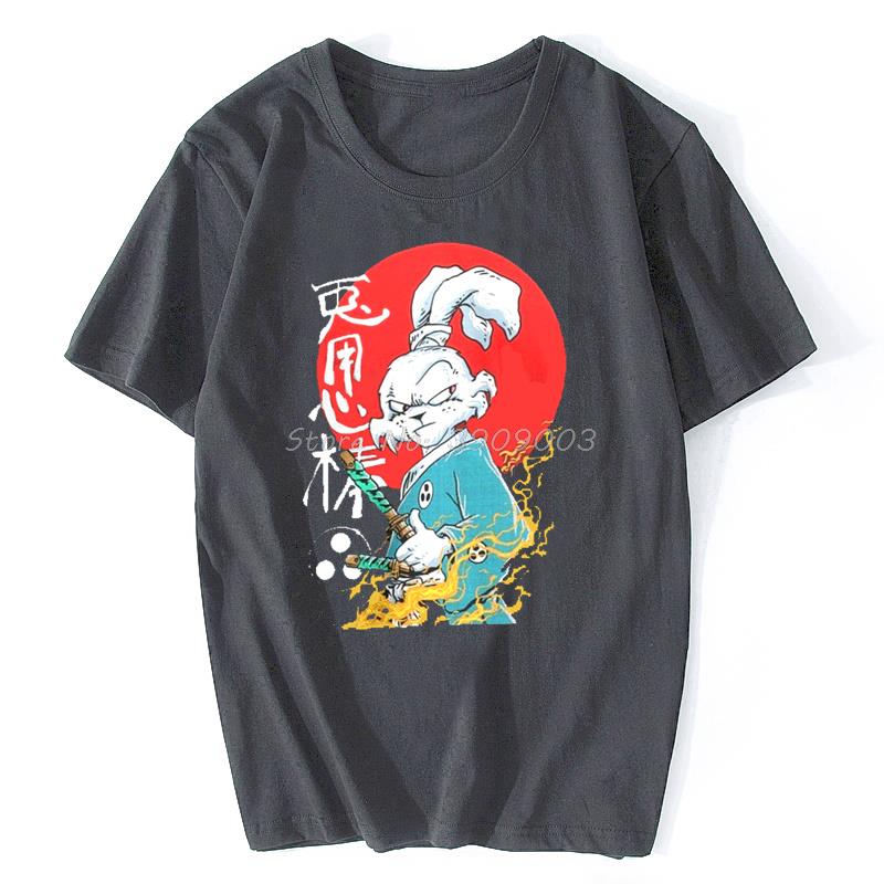 Usagi Yojimbo Rabbit Hip Hop Tshirt Streetwear Japan Samurai Akechi Mitsuhide Bushi T-Shirt Cotton Short Sleeve Tees