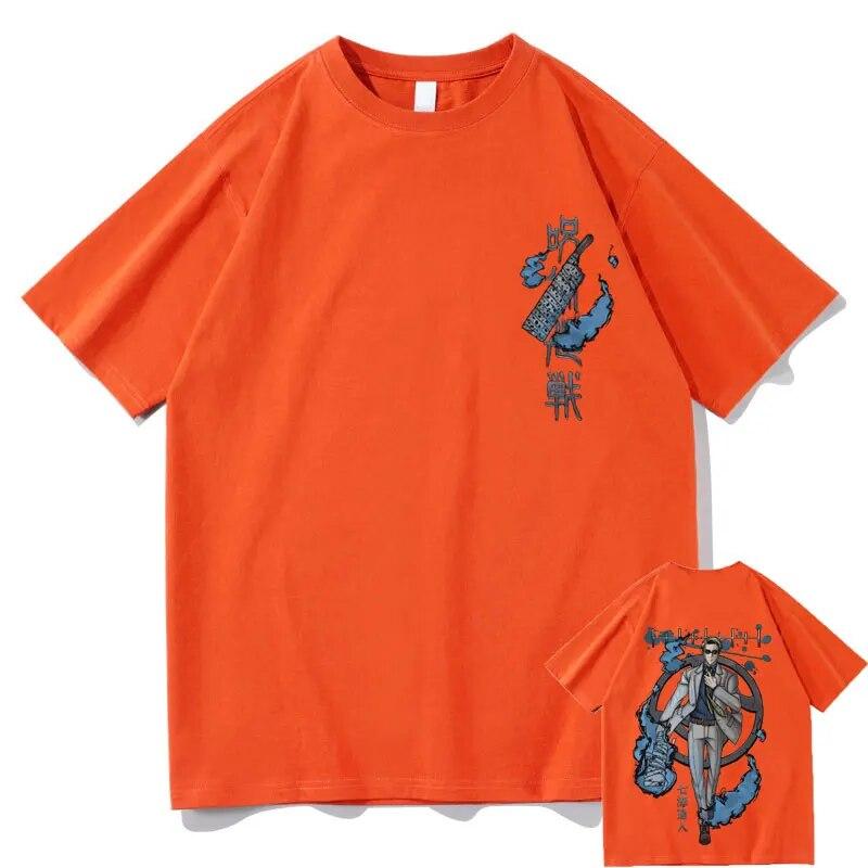 Japanese Anime Jujutsu Kaisen Nanami Kento Graphic Tshirt Unisex Vintage Manga T-shirt Short Sleeve Unisex Hip Hop Oversized Tees