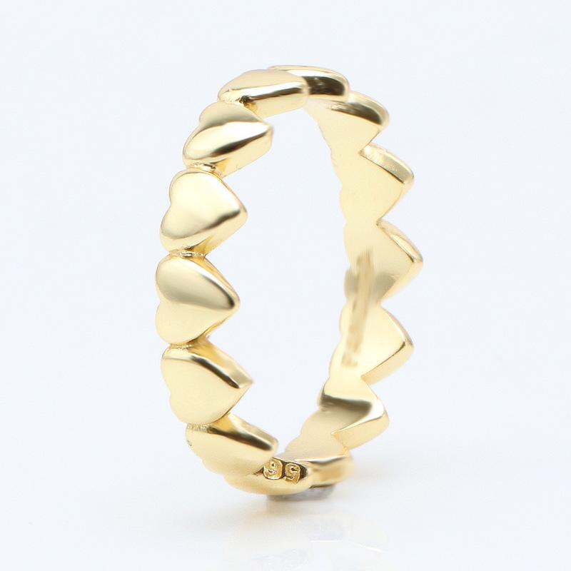 Pan Jia Exclusive Heart-Shaped Love Couple s Ring Set - Valentine s Day Matching Rings 54