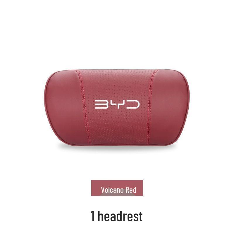 Genuine Leather Headrest & Lumbar Support Cushion for BYD Song PLUS, Han EV, Qin Plus, Tang Car