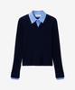 MIND BRIDGE WOMEN [W] Shirt Layered Ribbed Knit - 2 Colors